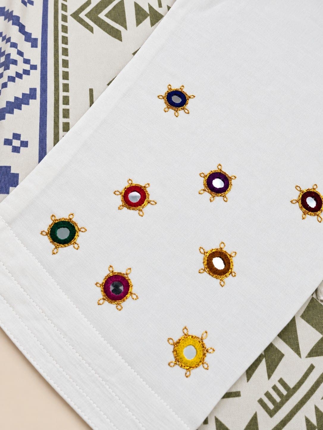 White Embroidered Trouser, detail 1 of 4