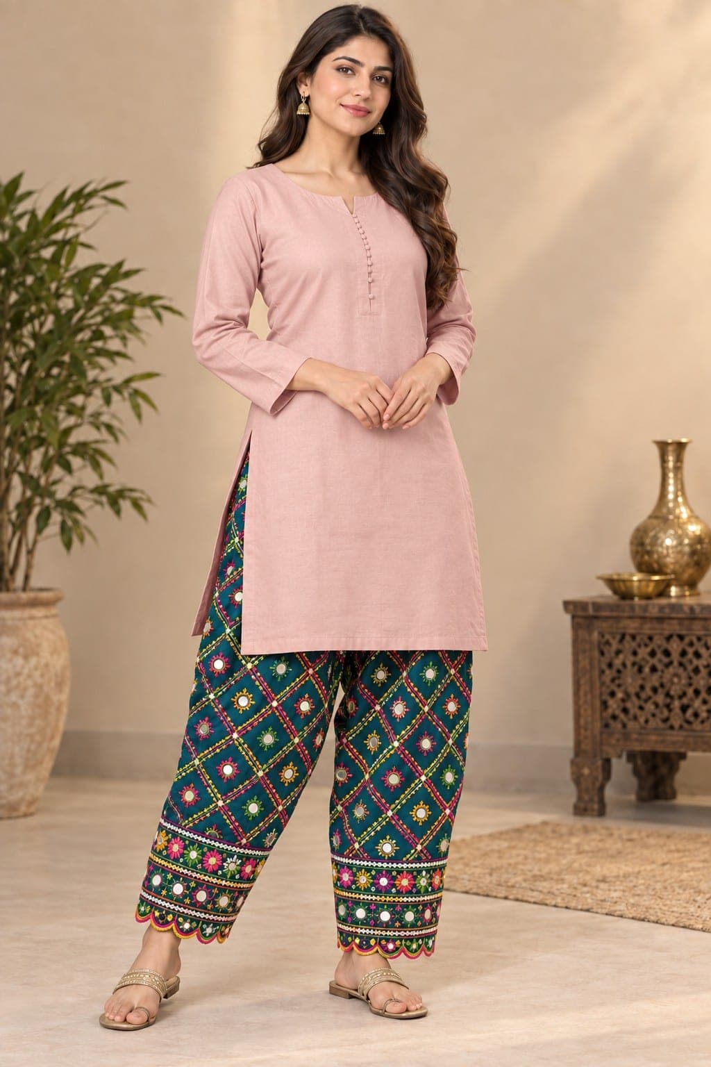 Embroidered Shalwar, detail 6 of 8