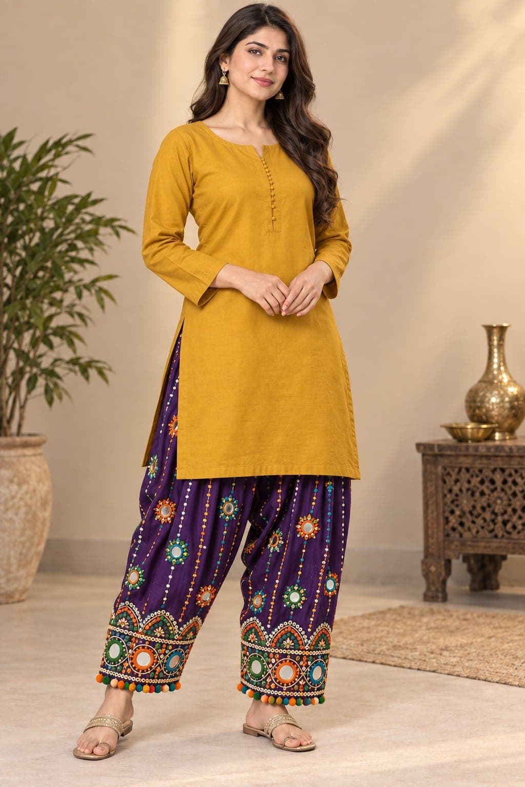 Embroidered Shalwar, detail 4 of 8