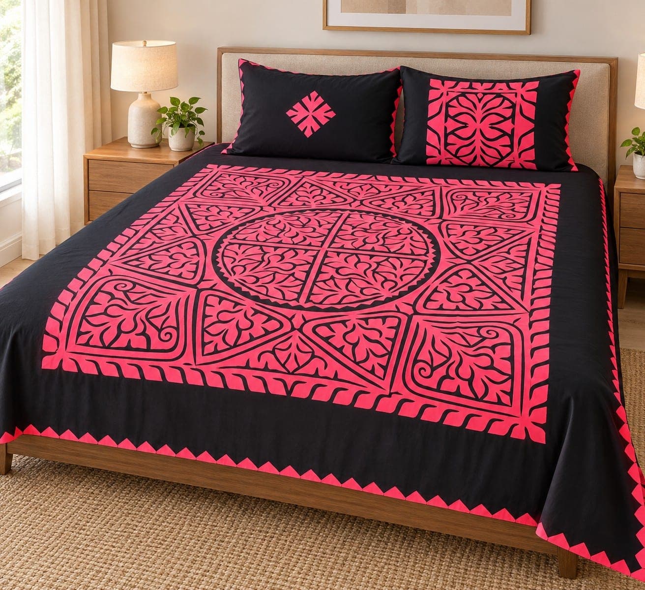 Colourful Traditional Bedsheet, detail 1 of 1