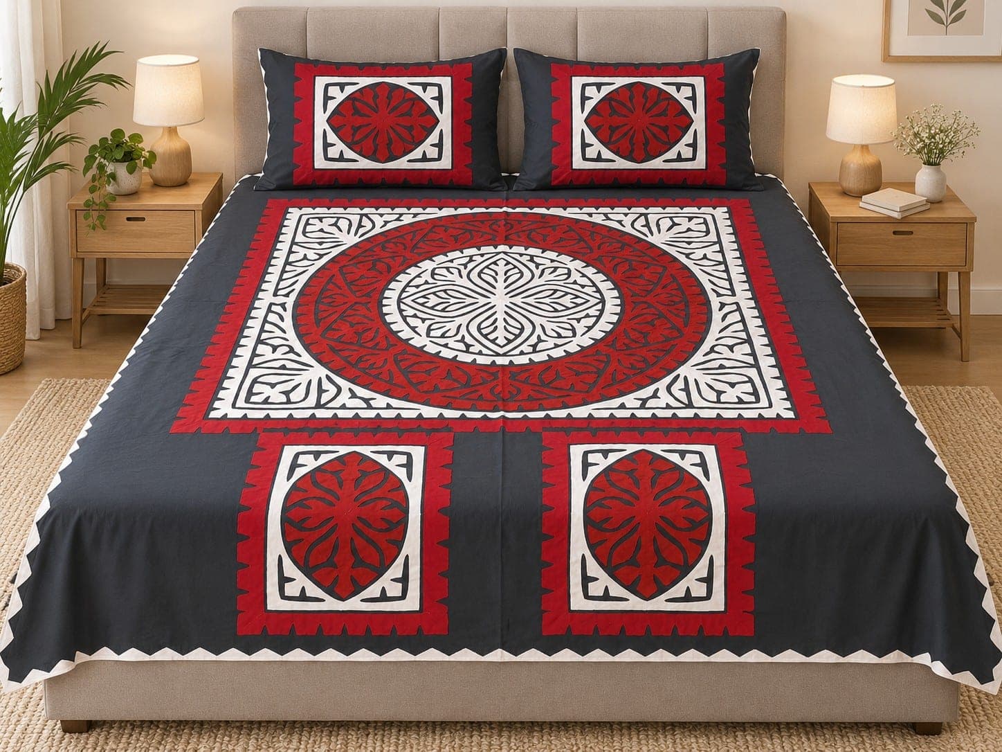 Bed Sheet Handmade | Chaddar, detail 2 of 3