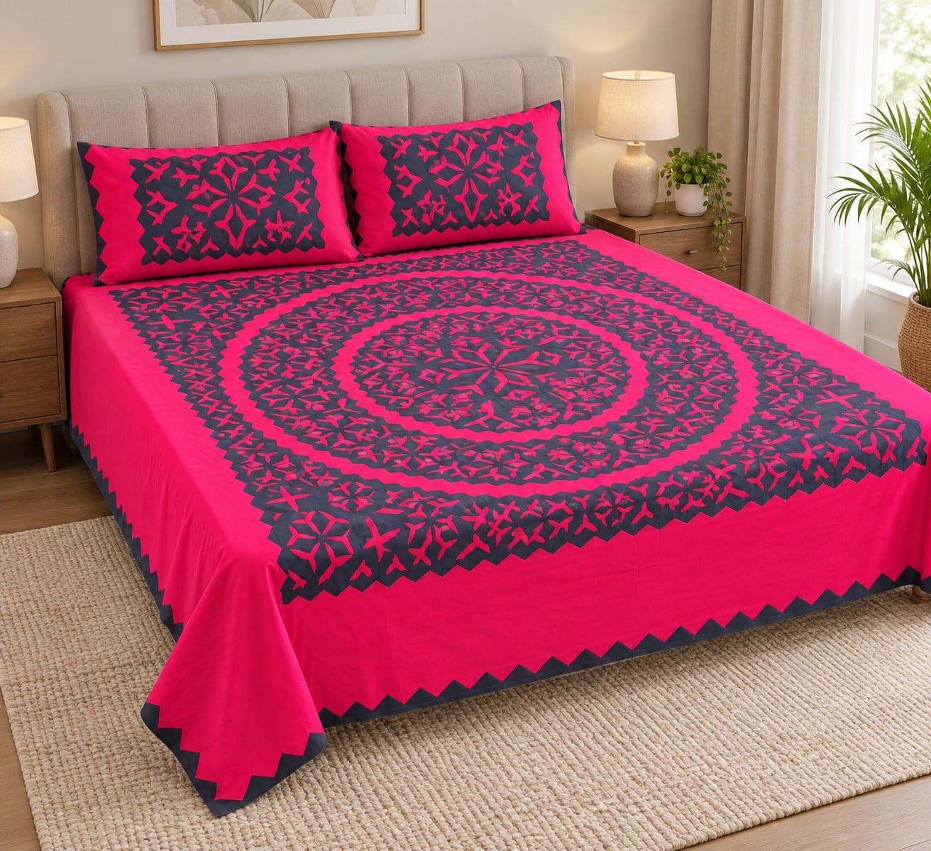 Traditional Bedsheet / Chaadar, detail 1 of 7