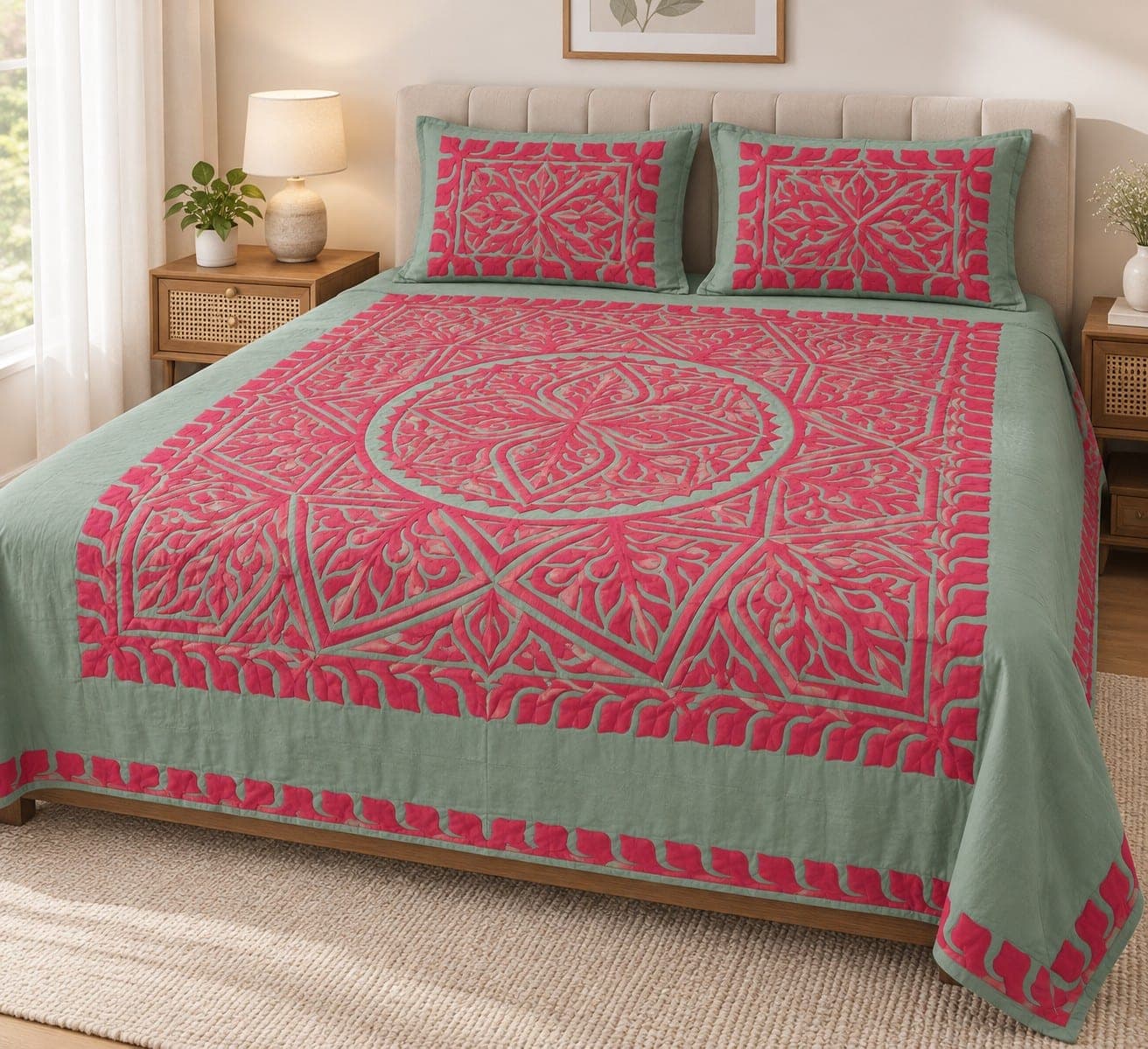 Traditional Bedsheet / Chaadar, detail 2 of 7