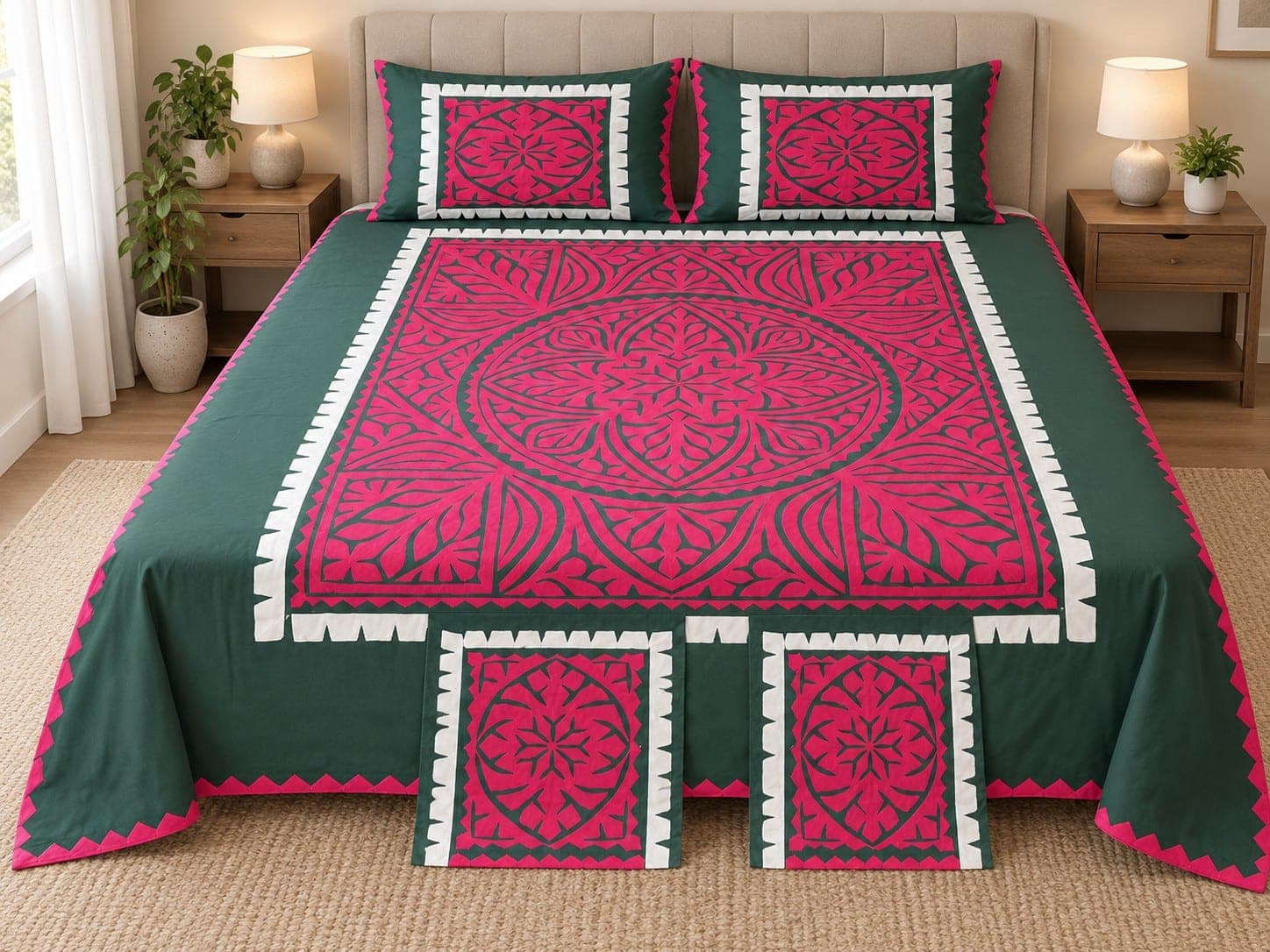 Traditional Bedsheet / Chaadar, detail 3 of 7