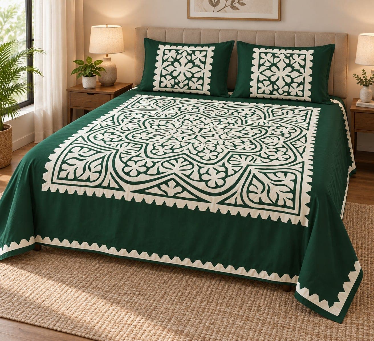 Traditional Bedsheet / Chaadar, detail 6 of 7
