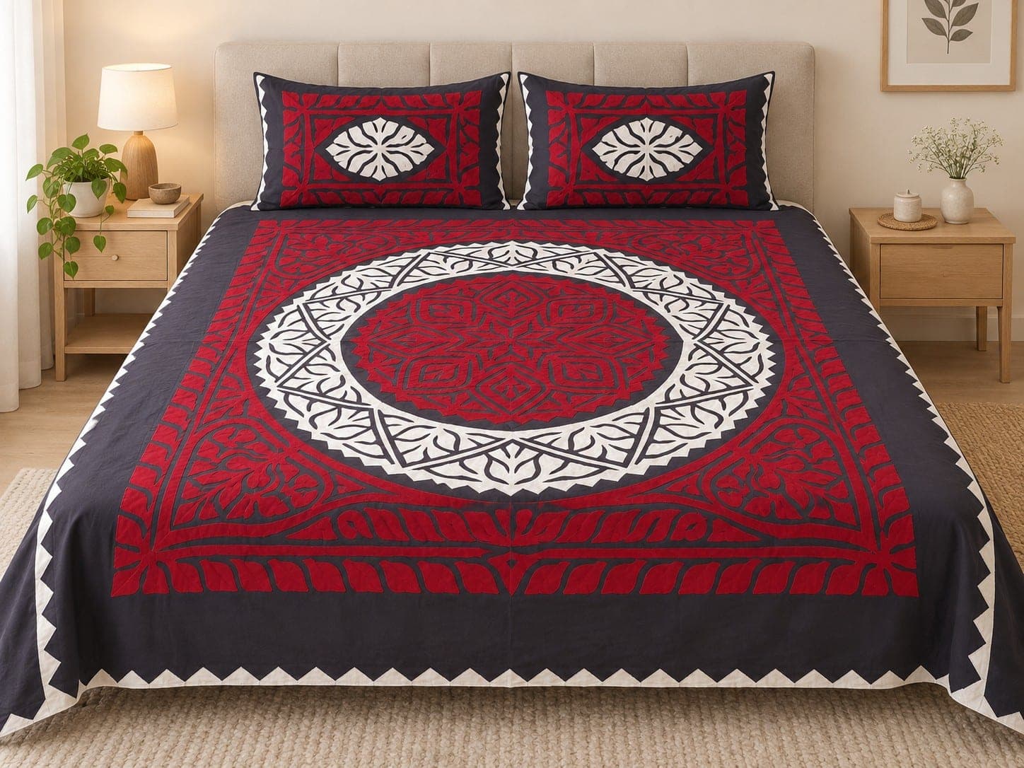 Traditional Bedsheet / Chaadar, detail 5 of 7