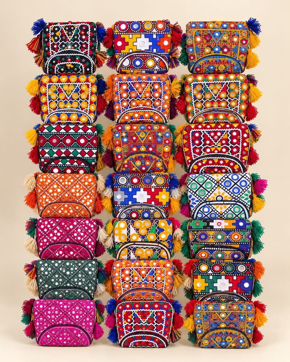 Multicolor Patchwork-Style hand walet for Women